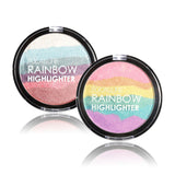 FOCALLURE Pro DIY Rainbow Highlighter Powder Palette Bronzer Contour Soft Mineral Face Highlighter Makeup Palette Kit