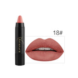 NICEFACE 24 Colors Matte Lipstick Cosmetics Waterproof Long Lasting Beauty Nude Lips Makeup Velvet Matte Lip Sitck Crayon Pencil