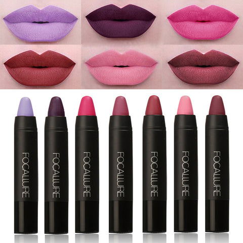 Focallure Makeup Matte Lipstick Metallic Pigment Nude Lips Makeup Long Lasting Lip Stick Pen Mineral Cosmetics maquiagem