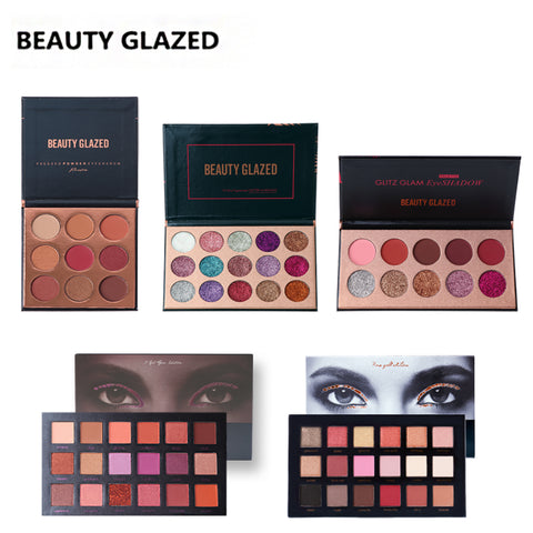 BEAUTY GLAZED Brand Natural Makeup Palette Makeup Long-lasting Eye Shadow Easy To Wear Eyeshadow Natural Matte Shimmer Hot Sale