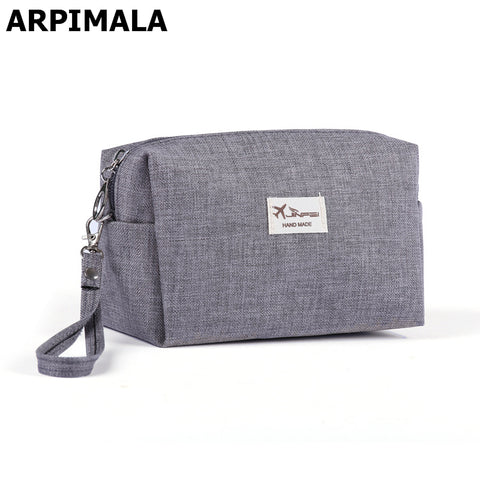 2017 Korean Style Toiletry Bags Canvas Travel Cosmetic Bag Small Organizer Women Makeup Bag Neceser Make up Case Beauty Storage