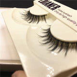1Pair New Real Mink Natural Long Black False Eyelashes Fake Eye Lashes Makeup Extension Tools