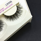 1Pair New Real Mink Natural Long Black False Eyelashes Fake Eye Lashes Makeup Extension Tools