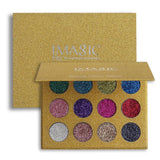 1PC Glitter Injections Pressed Glitters Single Eyeshadow Diamond Rainbow Makeup Cosmetic Eye shadow Magnet Palette 12 Colors