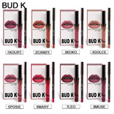 BUD K Lipstick Sets Long Lasting Matte Liquid Lipstick+velvet Lips Pencil Makeup Waterproof Matt Batom Nude Liquid Lip Gloss