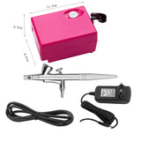 Air Brush Compressor Airbrush 0.4mm Needle Art Kit Set for Body Paint Makeup Craft Toy Models airbrush cake Temporary Tattoo