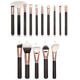 Professional 15pcs Makeup Brushes Set Pink Rose Golden Powder Foundation Eyes shadow Eyebrow Brush Cosmetics Make Up Tools Kit