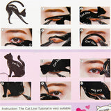 2Pcs/Set New Cat Line Eye Makeup Eyeliner Stencils Templates Makeup Tools Kits For Eye