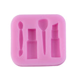 PREUP Makeup Tools Design Lipstick Fondant Cake Mould 3D Silicone Soap Chocolate Candy Mould Decorative baking Bakeware kitchen