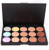 Bittb Pro Makeup Set 15 Colors Face Concealer Palette Foundation Brush Cosmetic Puff Facial Beauty Contour Make up Sponge Kit