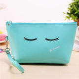 New Arrival Women PU Leather Prints Cosmetic Organizer bag Lady Cute Waterproof European and American Style Storage Makeup bags