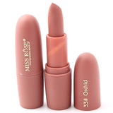 Hot Sale Fashion Color Beauty Red Lips Baton Matte Lip Stick Waterproof Makeup Pigment Brown Nude Matte Lipstick Pencils