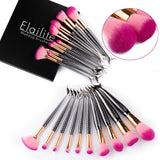 10PCS Unicorn Mermaid Makeup Brushes Foundation Cosmetic Soft Blush Face Powder Deluxe Black