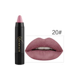NICEFACE 24 Colors Matte Lipstick Cosmetics Waterproof Long Lasting Beauty Nude Lips Makeup Velvet Matte Lip Sitck Crayon Pencil
