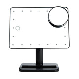 Adjustable 20 LEDs Lighted Makeup Mirror Touch Screen Portable Magnifying Vanity Tabletop Lamp Cosmetic Mirror Make Up Tool