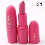 Hot Sale Fashion Color Beauty Red Lips Baton Matte Lip Stick Waterproof Makeup Pigment Brown Nude Matte Lipstick Pencils