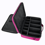 Hotrose Women Professional Makeup Organizer Kit Pink Cosmetic Case Large Capacity Storage Bag Free Disassembly Makeup Suitcases