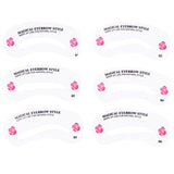 24 Pcs Pro Reusable Eyebrow Stencil Set Eye Brow DIY Drawing Guide Styling Shaping Grooming Template Card Easy Makeup Beauty Kit