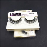 1Pair New Real Mink Natural Long Black False Eyelashes Fake Eye Lashes Makeup Extension Tools