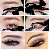 2Pcs/Set New Cat Line Eye Makeup Eyeliner Stencils Templates Makeup Tools Kits For Eye
