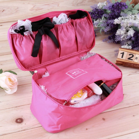 Women Girl Lady Cosmetic Bag Korean Makeup Organizer Underwear Bra Makeup Make Up Cosmetic Storage Bags Travel Bags Handbags