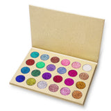 24 Colors Glitter Eyeshadow Palette Pressed Powder Rainbow Diamond Eye Shadow Makeup Palette Nude Shimmer Smokey Eyes Cosmetics