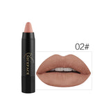 NICEFACE 24 Colors Matte Lipstick Cosmetics Waterproof Long Lasting Beauty Nude Lips Makeup Velvet Matte Lip Sitck Crayon Pencil