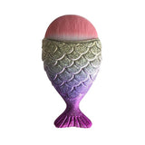 10Pcs Unicorn Mermaid Makeup Brush Set Fish Tail Foundation Powder Eyeshadow Make up Brushes Contour Blending Cosmetic Brushes