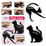 2Pcs/Set New Cat Line Eye Makeup Eyeliner Stencils Templates Makeup Tools Kits For Eye