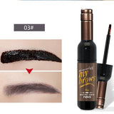 Long Lasting Eye Brow Makeup 3D Peel Off Eyebrow Gel + Eyebrow Stencil Natural Eyebrow Tint Tattoo Mascara