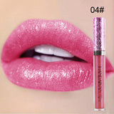 1Pc Diamond Metallic Lip Gloss Glitter Metallic Liquid Lipstick Glitter Pearl Color Lipgloss Lips Makeup Cosmetics Lip Tint Y2