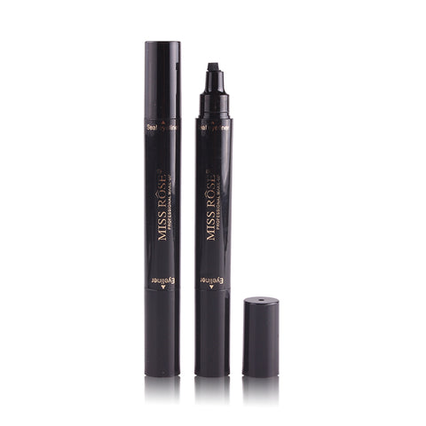 2017 New Miss Rose Brand Eyes Liner Liquid Make Up Pencil Waterproof Black Double-ended Makeup Stamps Eyeliner Pencil