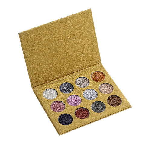 1PC Glitter Injections Pressed Glitters Single Eyeshadow Diamond Rainbow Makeup Cosmetic Eye shadow Magnet Palette 12 Colors