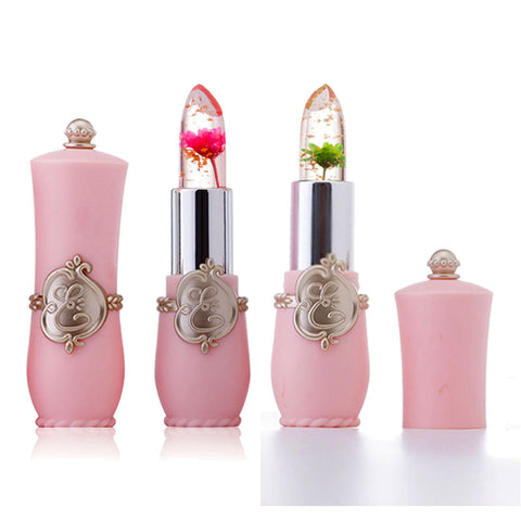 Brand 2017 Professional Mositurizer Lipstick Color Changed Magic Lipstick Transparent Jelly Flower Lipstick Batom Makeup Lips