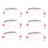 24 Pcs Pro Reusable Eyebrow Stencil Set Eye Brow DIY Drawing Guide Styling Shaping Grooming Template Card Easy Makeup Beauty Kit