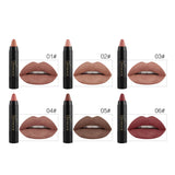 NICEFACE 24 Colors Matte Lipstick Cosmetics Waterproof Long Lasting Beauty Nude Lips Makeup Velvet Matte Lip Sitck Crayon Pencil
