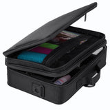 Hotrose Professional Makeup Brush Case 3 Layers Cosmetic Beauty Artist Organizer Makeup Suitcase Large Space with Shoulder Strap