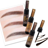 Long Lasting Eye Brow Makeup 3D Peel Off Eyebrow Gel + Eyebrow Stencil Natural Eyebrow Tint Tattoo Mascara