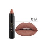 NICEFACE 24 Colors Matte Lipstick Cosmetics Waterproof Long Lasting Beauty Nude Lips Makeup Velvet Matte Lip Sitck Crayon Pencil
