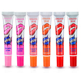 6 Pcs/set Romantic Long Lasting Lip Gloss Peel Off Lipstick Waterproof Lip Tint Makeup Lip Gloss Cosmetics LEARNEVER M02171