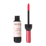 Korean Waterproof Wine Red Shape Lip Tint Baby Pink Lip For Women Batom Makeup Liquid Lipstick Lipgloss Cosmetic MK41