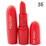 Hot Sale Fashion Color Beauty Red Lips Baton Matte Lip Stick Waterproof Makeup Pigment Brown Nude Matte Lipstick Pencils