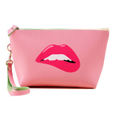 New Arrival Women PU Leather Prints Cosmetic Organizer bag Lady Cute Waterproof European and American Style Storage Makeup bags