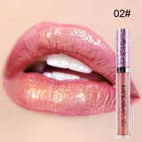 1Pc Diamond Metallic Lip Gloss Glitter Metallic Liquid Lipstick Glitter Pearl Color Lipgloss Lips Makeup Cosmetics Lip Tint Y2