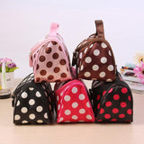QICAI.YANZI neceser Dot Cosmetic Bag Lady Travel Organizer Accessory Toiletry Zipper 2017 Hot Sale Makeup Bag Holder Bag S386