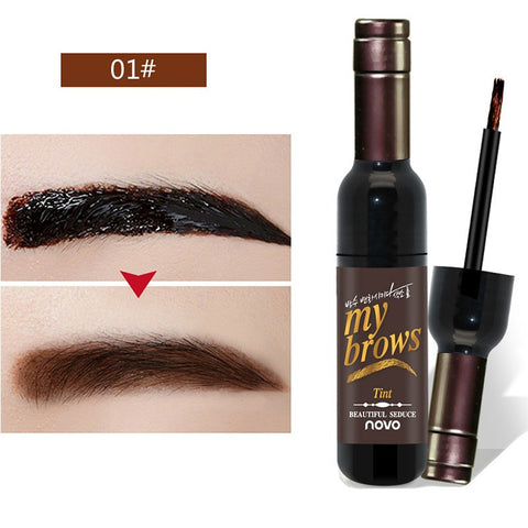 Long Lasting Eye Brow Makeup 3D Peel Off Eyebrow Gel + Eyebrow Stencil Natural Eyebrow Tint Tattoo Mascara