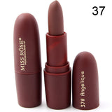 Hot Sale Fashion Color Beauty Red Lips Baton Matte Lip Stick Waterproof Makeup Pigment Brown Nude Matte Lipstick Pencils