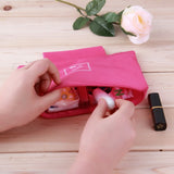 Women Girl Lady Cosmetic Bag Korean Makeup Organizer Underwear Bra Makeup Make Up Cosmetic Storage Bags Travel Bags Handbags