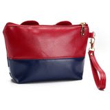 mickey minnie Cosmetic Bags Women Makeup Bag New Cartoon Large Bow tie clutch Women Packages PU Leather Bag