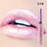 1Pc Diamond Metallic Lip Gloss Glitter Metallic Liquid Lipstick Glitter Pearl Color Lipgloss Lips Makeup Cosmetics Lip Tint Y2
